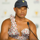 Illustration for article titled ‘Golf Questions Only, Please’: A Frustrated Tiger Woods Just Stormed Out Of A Press Conference After Reporters Only Wanted To Talk About His Beautiful Homemade Ketchup-Packet Gown